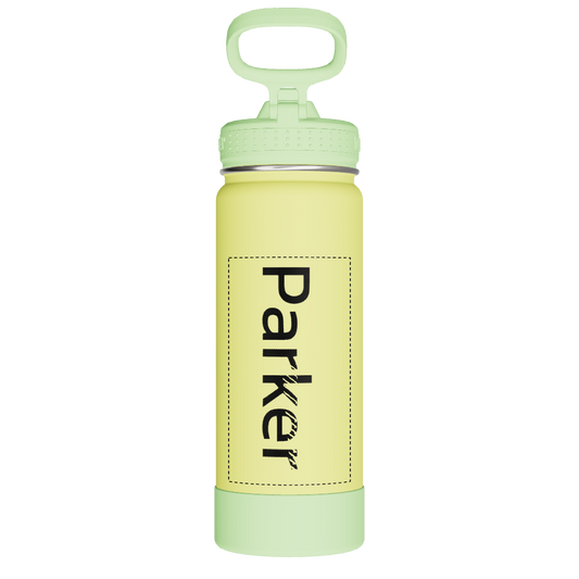 Actives Kids Glow In The Dark Water Bottle With Straw Lid - customized