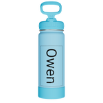 Actives Kids Glow In The Dark Water Bottle With Straw Lid - customized