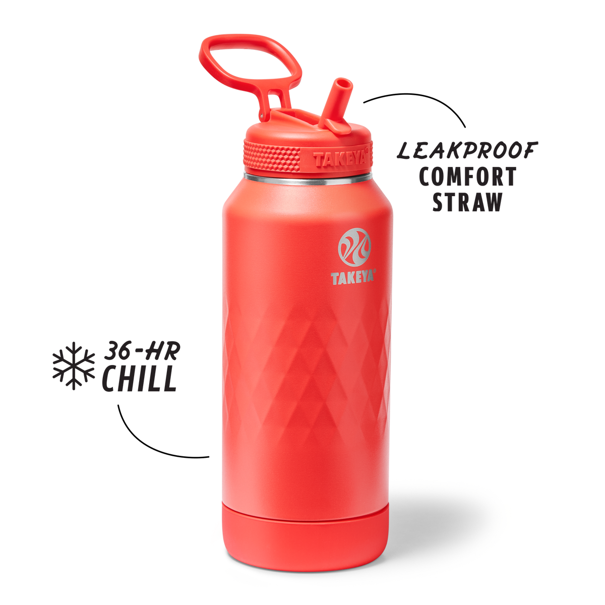 32oz Crimson Straw