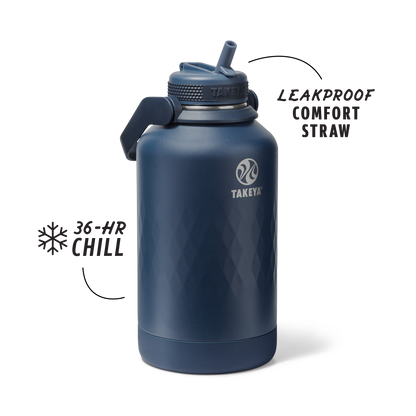 64oz Indigo Straw