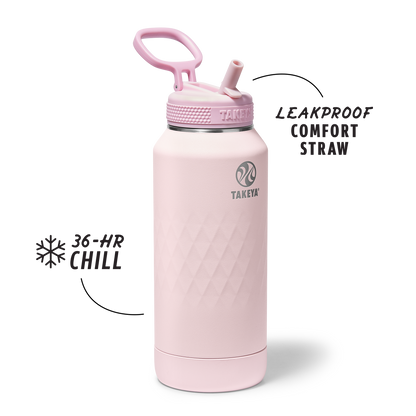32oz Peony Straw